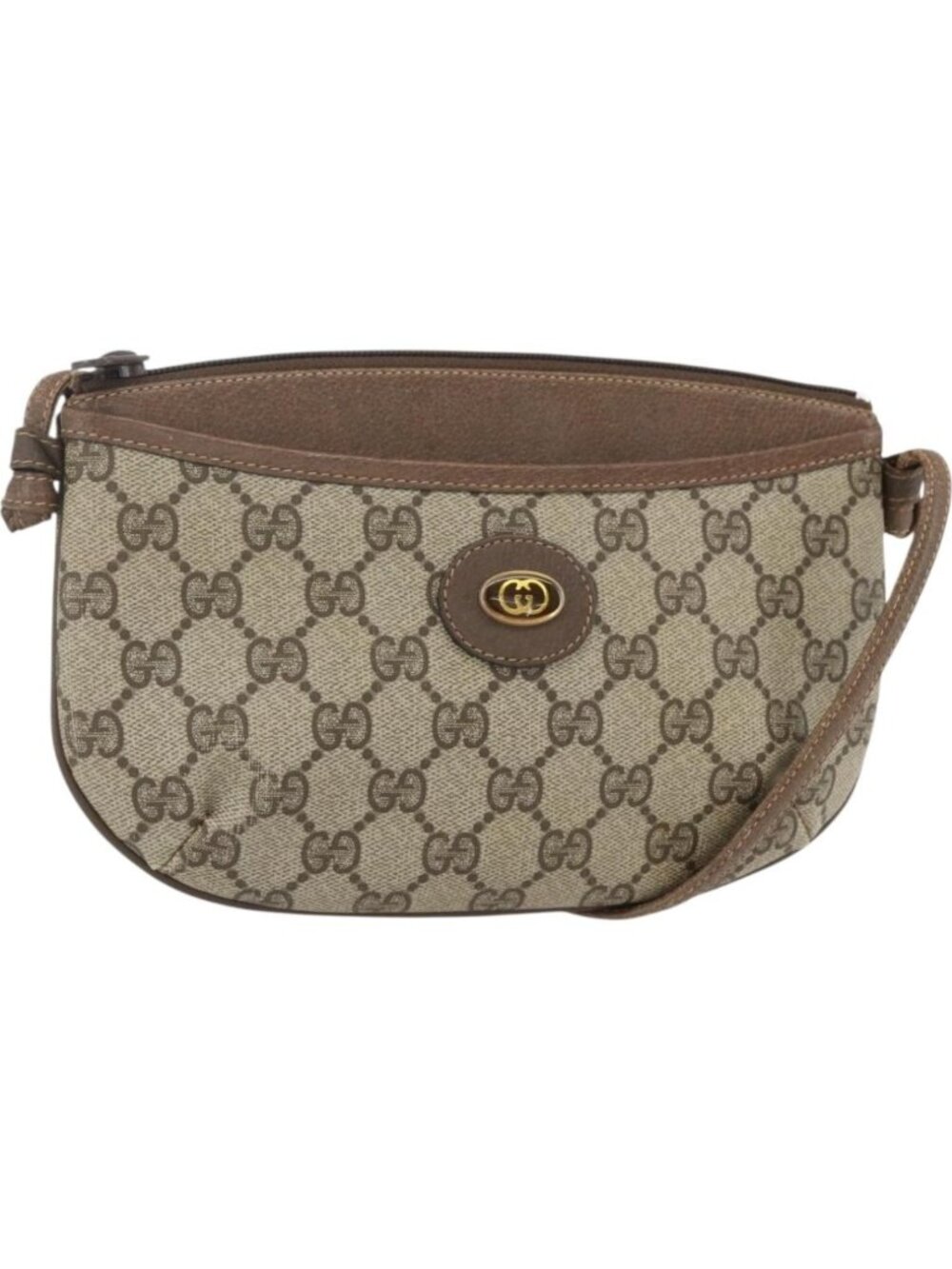 GUCCI GG Supreme Shoulder Bag PVC Beige 904 02 020